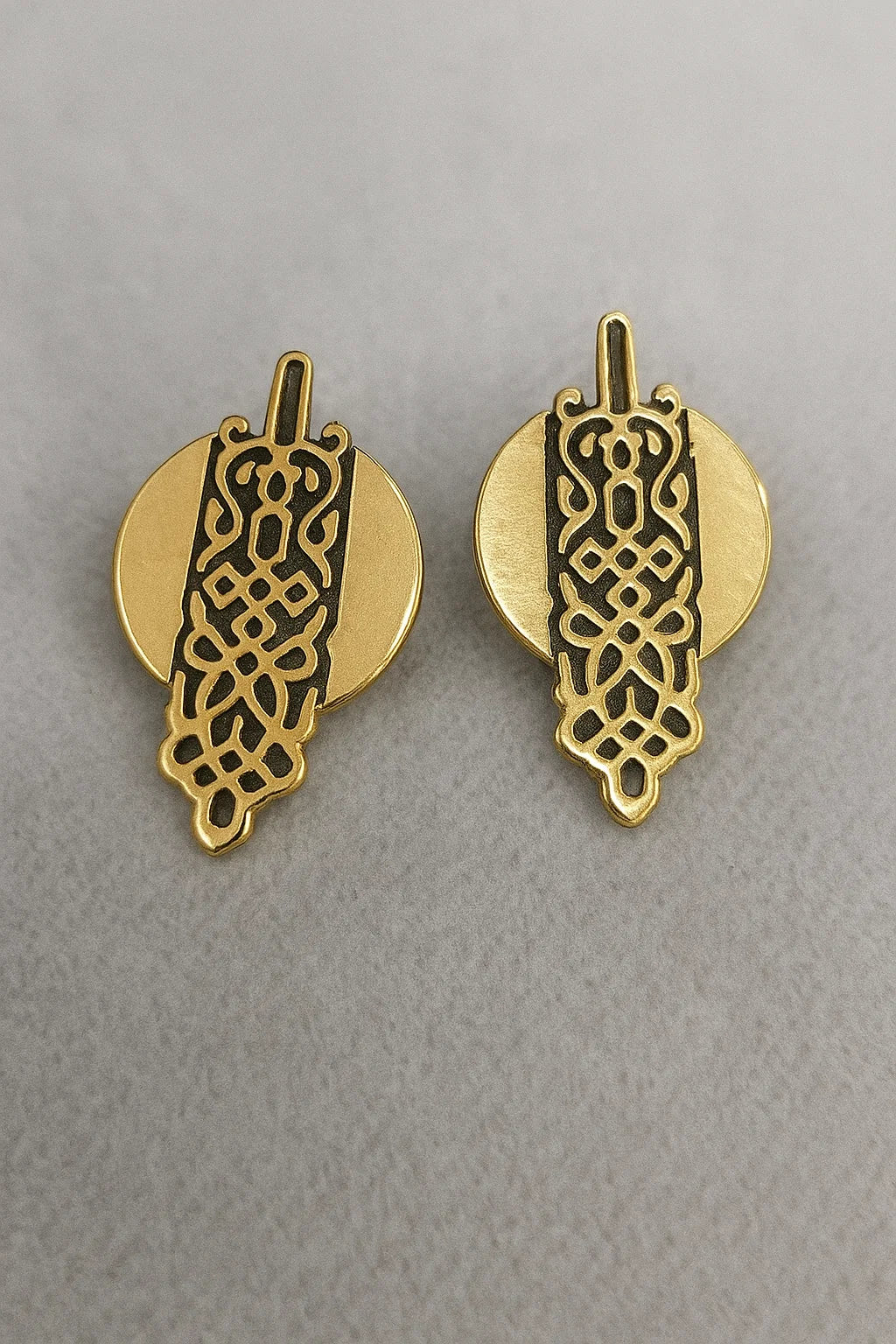 Banner Copper Earrings