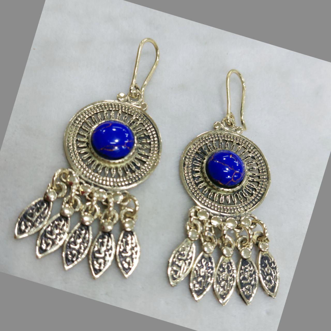 Oriental Style Silver Earrings