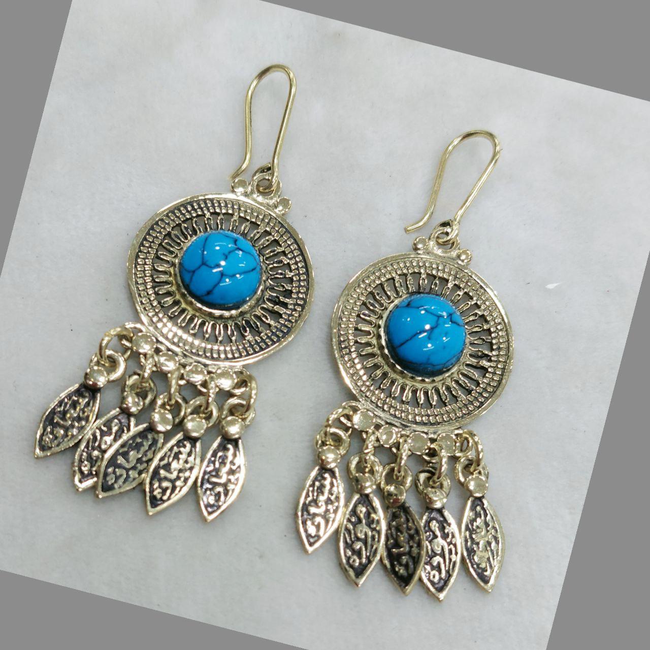 Oriental Style Silver Earrings
