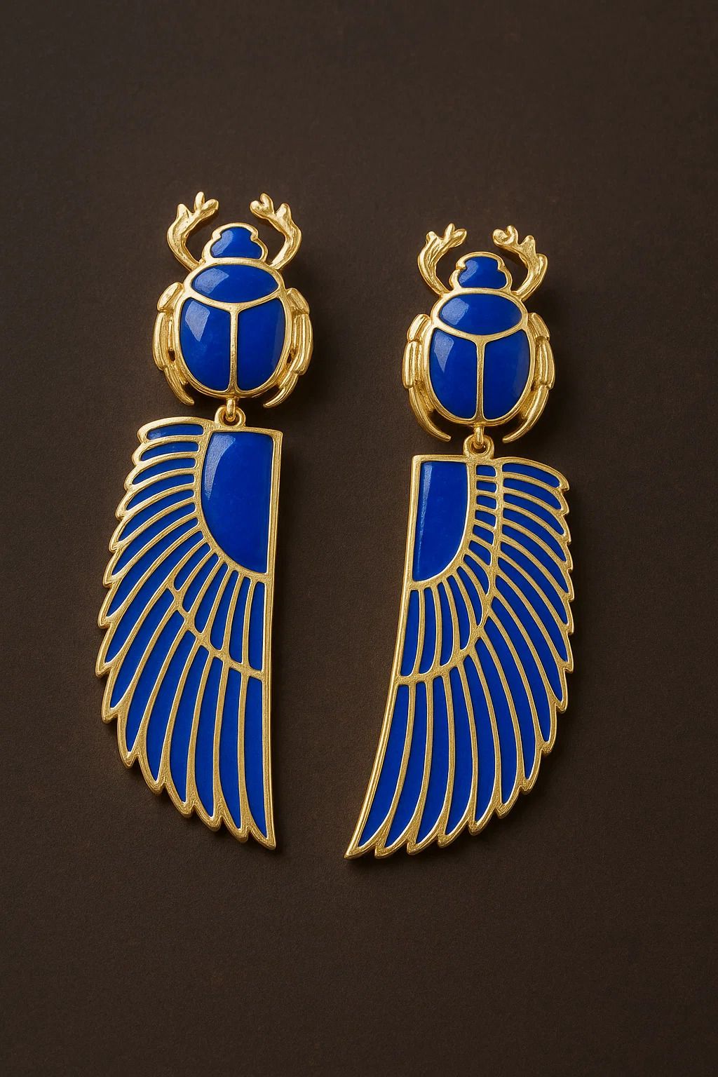 Wings Copper Earrings