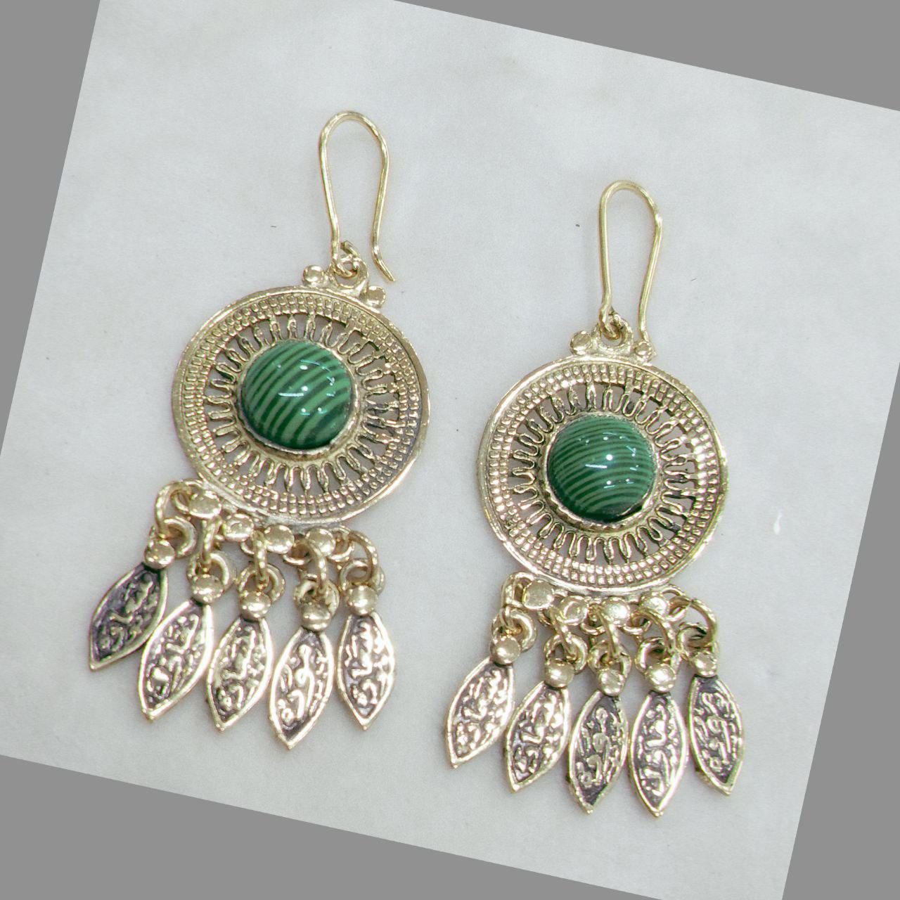 Oriental Style Silver Earrings