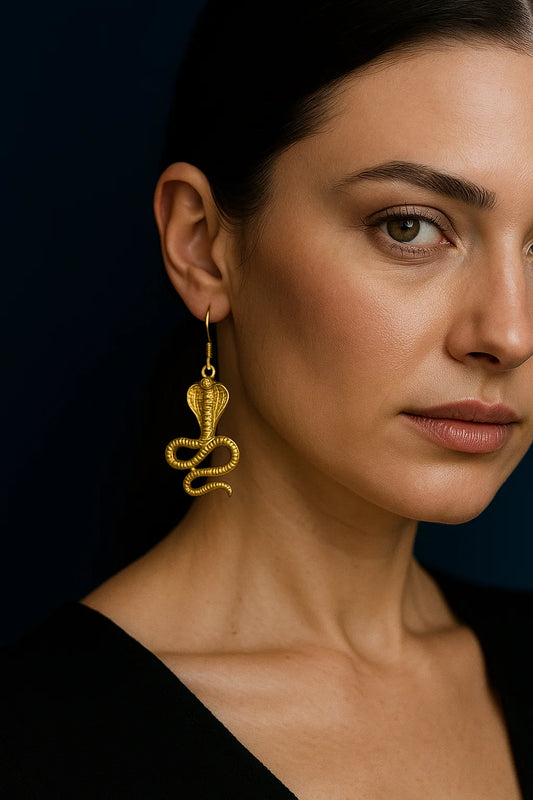 Python Copper Earrings
