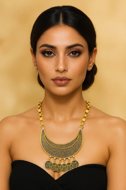 The Moon Oriental Copper Necklace
