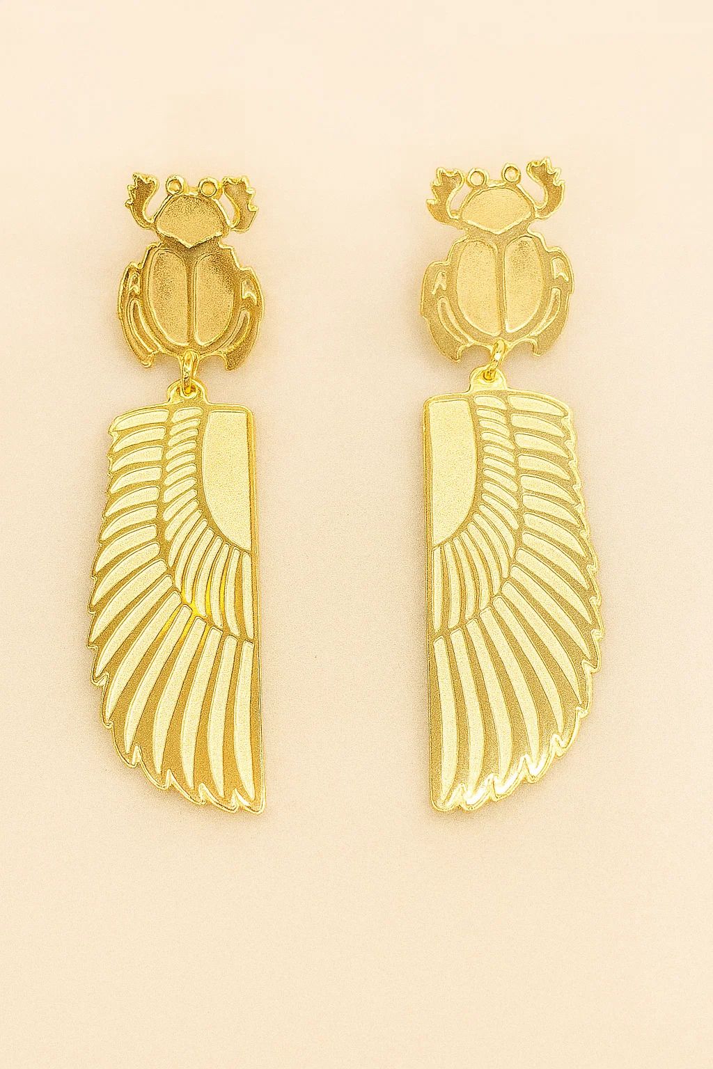 Wings Copper Earrings