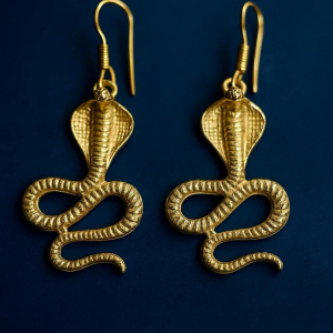 Python Copper Earrings