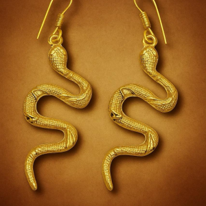 Snake Copper Earrings