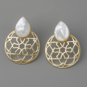 Almond Silver Earrings