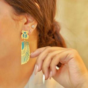 Wings Copper Earrings